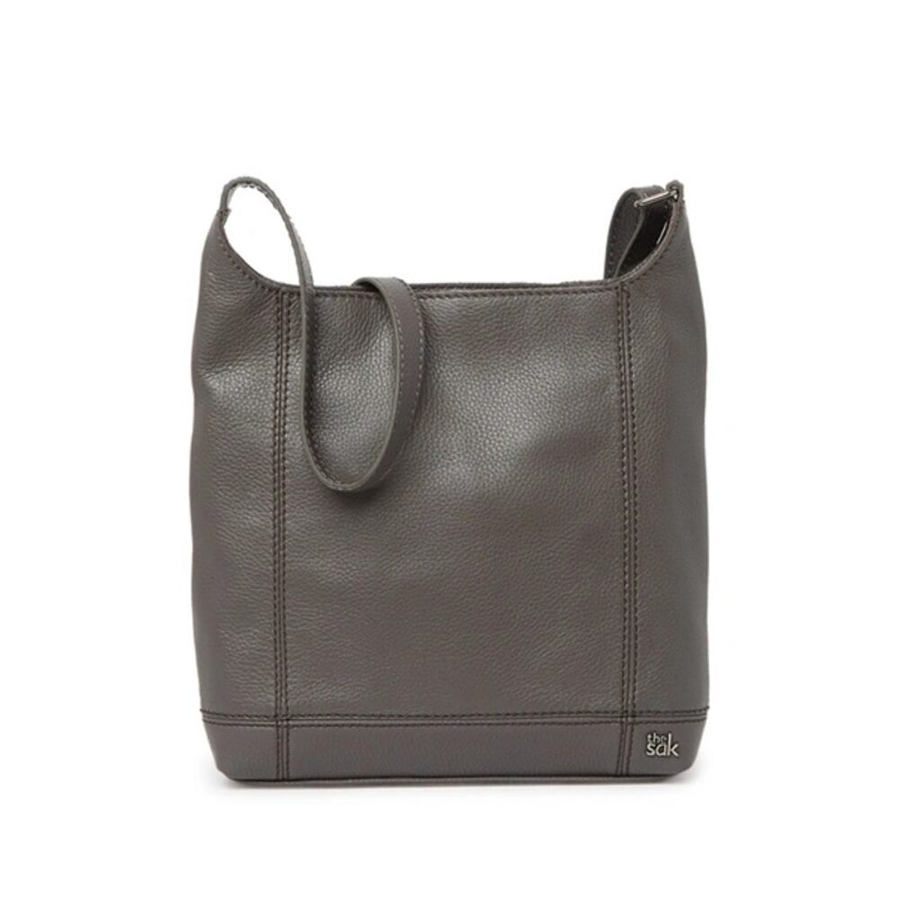 The Sak Slate Gray De Young Leather Crossbody Bag NWT